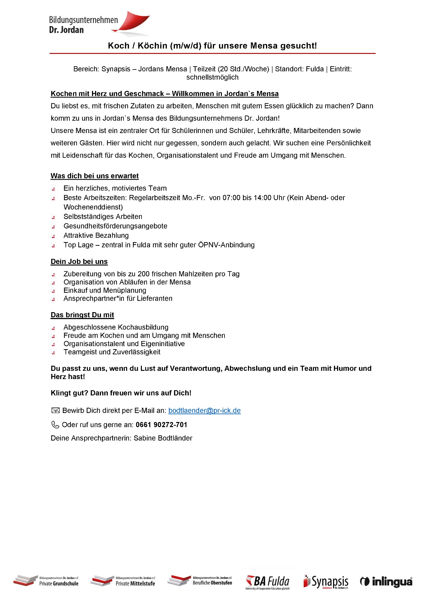 Stellenanzeige Koch/Köchin Stellenanzeige Koch/Köchin